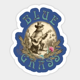 Bluegrass Frog Sticker